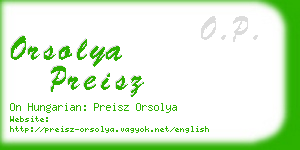 orsolya preisz business card